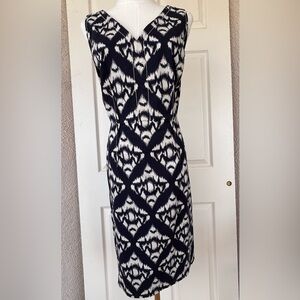 Talbots Women’s Ikat Stretch Dress Sleeveless‎ Size 10